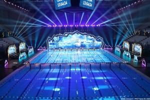 Fusion FS20 von GLP beleuchten Austragungsort der International Swimming League in Budapest