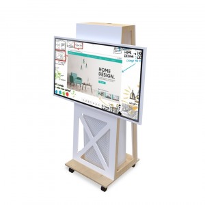 Werkstation kombiniert digitales Flipchart mit Luftreiniger