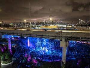 ChamSys consoles in use at Four Tet festival under K Bridge