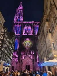 Strasbourg Cathedral lit with Chauvet