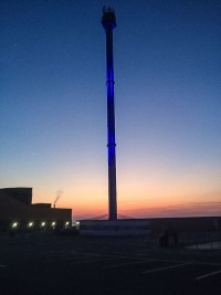 Corona: Anolis-lit landmarks turn blue around UK to support NHS and essential workers