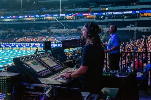 DiGiCo SD12-96 used for US Olympic Swimming Team Trials at Lucas Oil Stadium