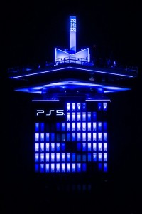 Robe lights ADAM Tower for PS5 launch event